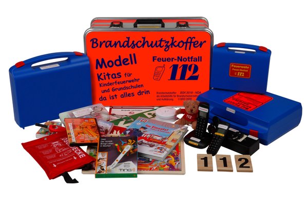 Brandschutzkoffer 2000 - Variante IV "Modell - Kita- Kinderfeuerwehr und Grundschule"