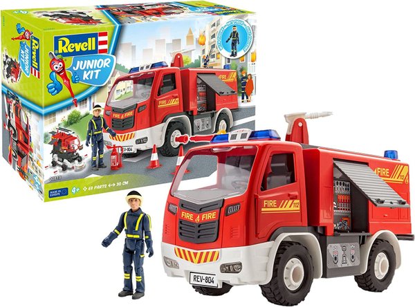 Revell® Modellbausatz »Junior Kit Feuerwehr«, Maßstab 1:20, Made in Europe